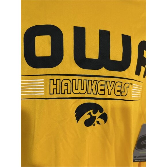 Iowa Hawkeyes Youth Long Sleeve Yellow T-Shirt By Colosseum - Picture 4 of 7
